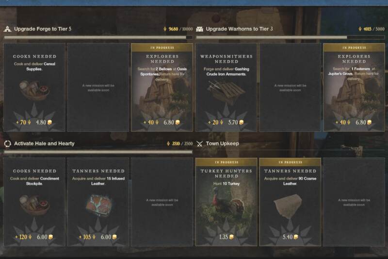 Town Board Projects | New World Guide